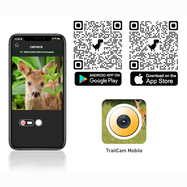 Wildcamera 4G LTE met SIMkaart 32MP, HD 1296P Bewegingsmelder Nachtzicht, 0,1S Trekkersnelheid No Glow en IP66 Waterdicht voor Jacht en Faunaobservatie| A390G Rood