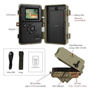 Bundle: 2x Advanced Trail Cam + 2x 64Gb SD card + 2x Adjustable Mounting bracket + SD Card reader