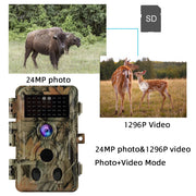 Bundle: 2x Advanced Trail Cam + 2x 64Gb SD card + 2x Adjustable Mounting bracket + SD Card reader