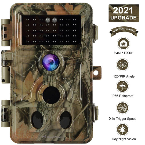 Bundle: 2x Advanced Trail Cam + 2x 64Gb SD card + 2x Adjustable Mounting bracket + SD Card reader