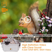 Bundel Zonnepanelen en Wifi Wildcamera, 32MP 1296P, Nachtzicht, Bewegingsmelder, 940nm infrarood No Glow en IP66 Waterdicht| A280W Groente