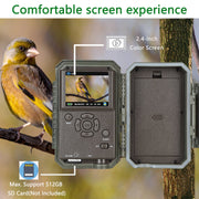 Wildcamera Wifi Bluetooth 32 MP,HD 1296P, Nachtzicht, Bewegingsmelder, 940nm infrarood en IP66 Waterdicht voor Jacht, Huisbeveiliging| A280W Bruin