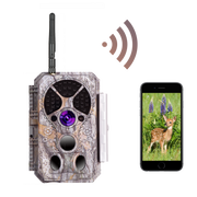 Wildcamera Wifi Bluetooth 32MP HD 1296P, Nachtzicht, Bewegingsmelder, 940nm infrarood, 0.1s trigger en IP66 Waterdicht voor Jacht, Huisbeveiliging| A350W Grauw