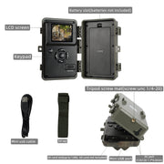Wildcamera en Nachtzicht, Bewegingsmelder,32MP HD1296P, 940nm infrarood, No Glow, 0.1s trigger en IP66 Waterdicht voor Jacht, Huisbeveiliging| A323