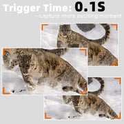 Bundle: Wildlife Trail Camera with Night Vision Motion Activated 0.1S Trigger Speed 24MP 1296P IP66 + SD card reader + 64Gb SD card