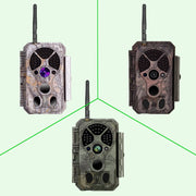 Wildcamera Wifi Bluetooth 32MP HD 1296P, Nachtzicht, Bewegingsmelder, 940nm infrarood, 0.1s trigger en IP66 Waterdicht voor Jacht, Huisbeveiliging| A350W Grauw