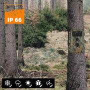Wildcamera met 0.3S trigger en No Glow, 32MP HD 1296P, Nachtzicht en Bewegingsmelder, 940nm infrarood, IP66 Waterdicht voor Jacht, Huisbeveiliging| A252 Groente