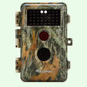 Wildcamera met 0.3S trigger en No Glow, 32MP HD 1296P, Nachtzicht en Bewegingsmelder, 940nm infrarood, IP66 Waterdicht voor Jacht, Huisbeveiliging| A252 Groente