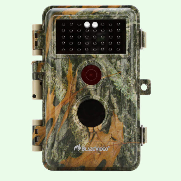 Wildcamera met 0.3S trigger en No Glow, 32MP HD 1296P, Nachtzicht en Bewegingsmelder, 940nm infrarood, IP66 Waterdicht voor Jacht, Huisbeveiliging| A252 Groente
