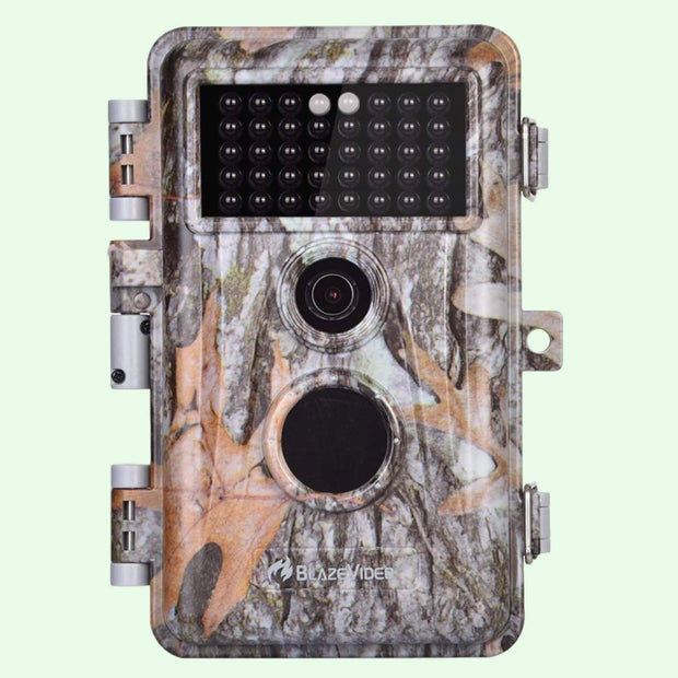 Wildcamera met 0.3S Trigger en No Glow, 32MP HD 1296P, Nachtzicht en Bewegingsmelder, 940nm infrarood, IP66 Waterdicht voor Jacht, Huisbeveiliging| A252 Grauw